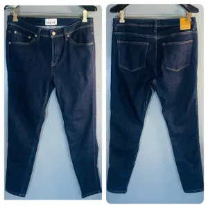 DUER Women’s Girlfriend Mid Rise Skinny Ankle Dark Denim Jeans Sz 31