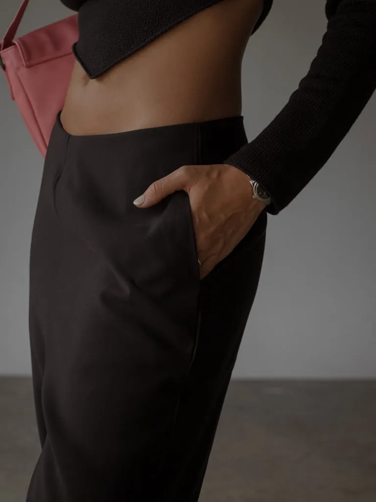 EASY RETRO PANT  - BLACK
