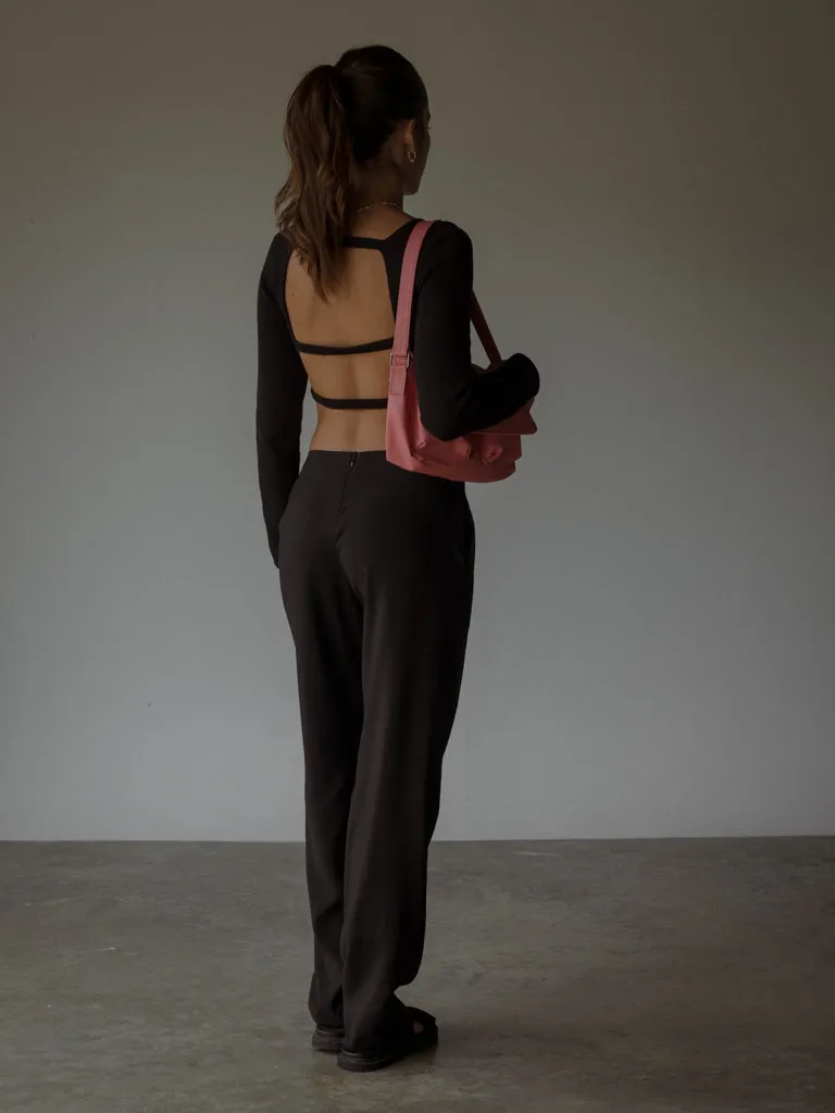 EASY RETRO PANT  - BLACK
