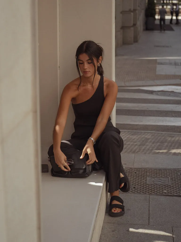 EASY RETRO PANT  - BLACK