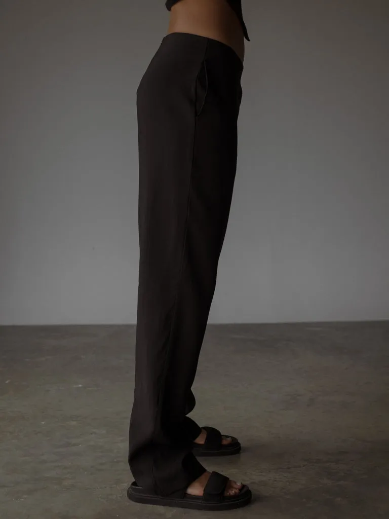 EASY RETRO PANT  - BLACK