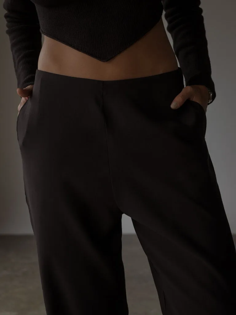 EASY RETRO PANT  - BLACK