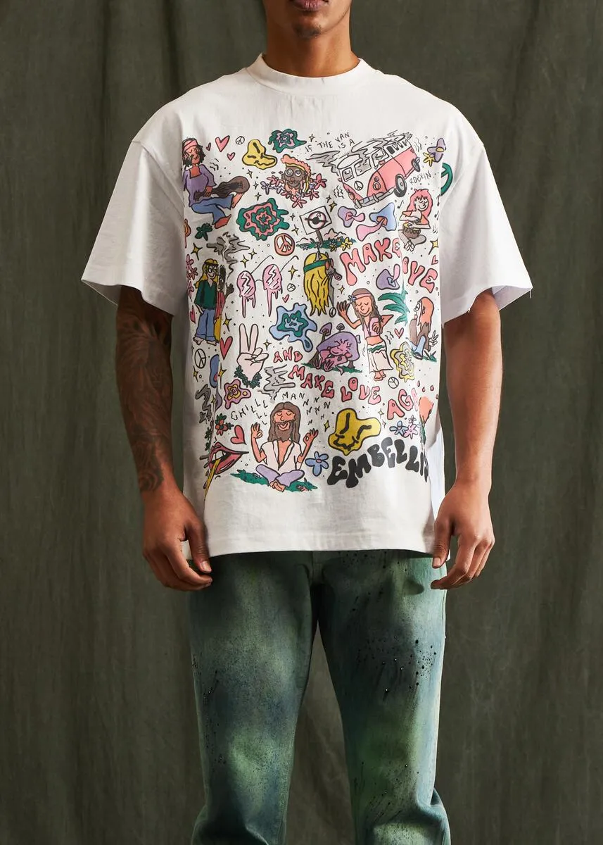Embellish Groovy Tee (White)
