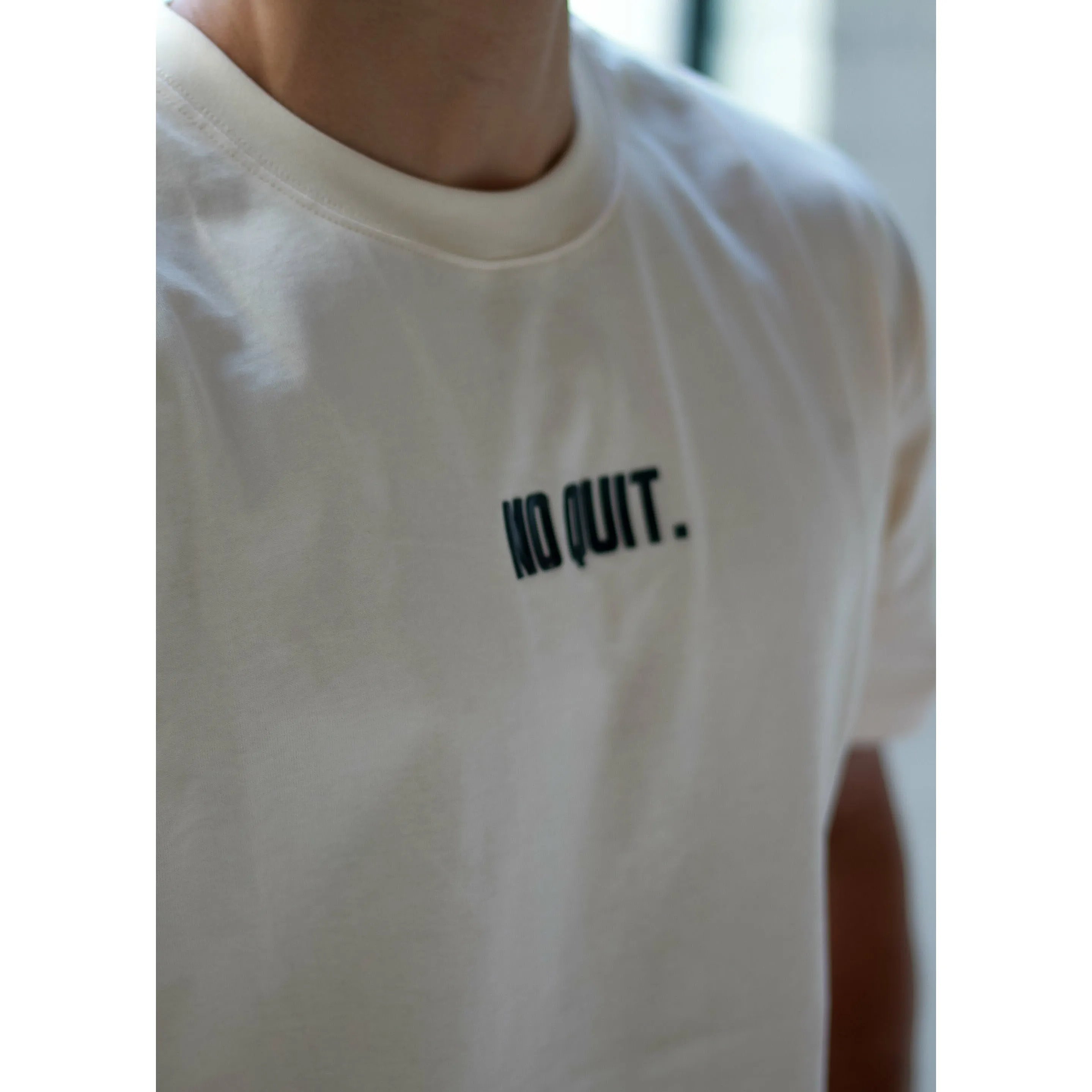 ESSENTIAL OVERSIZE TEE- OFF WHITE
