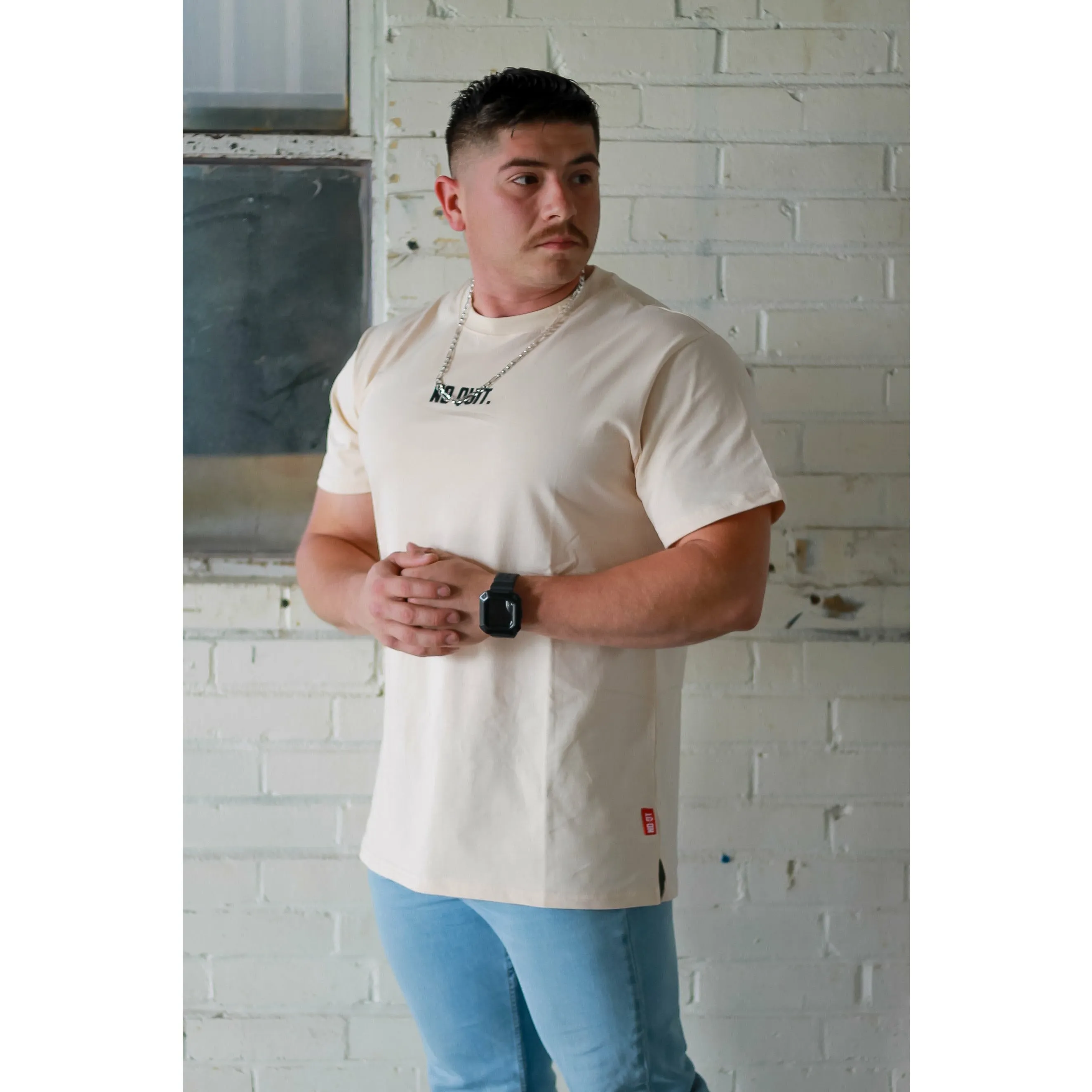 ESSENTIAL OVERSIZE TEE- OFF WHITE
