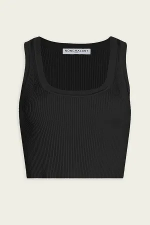 Eve Crop Top in Black