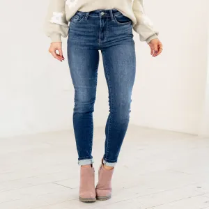 Evergreen Mid Rise Skinny Regular & Plus Sizes
