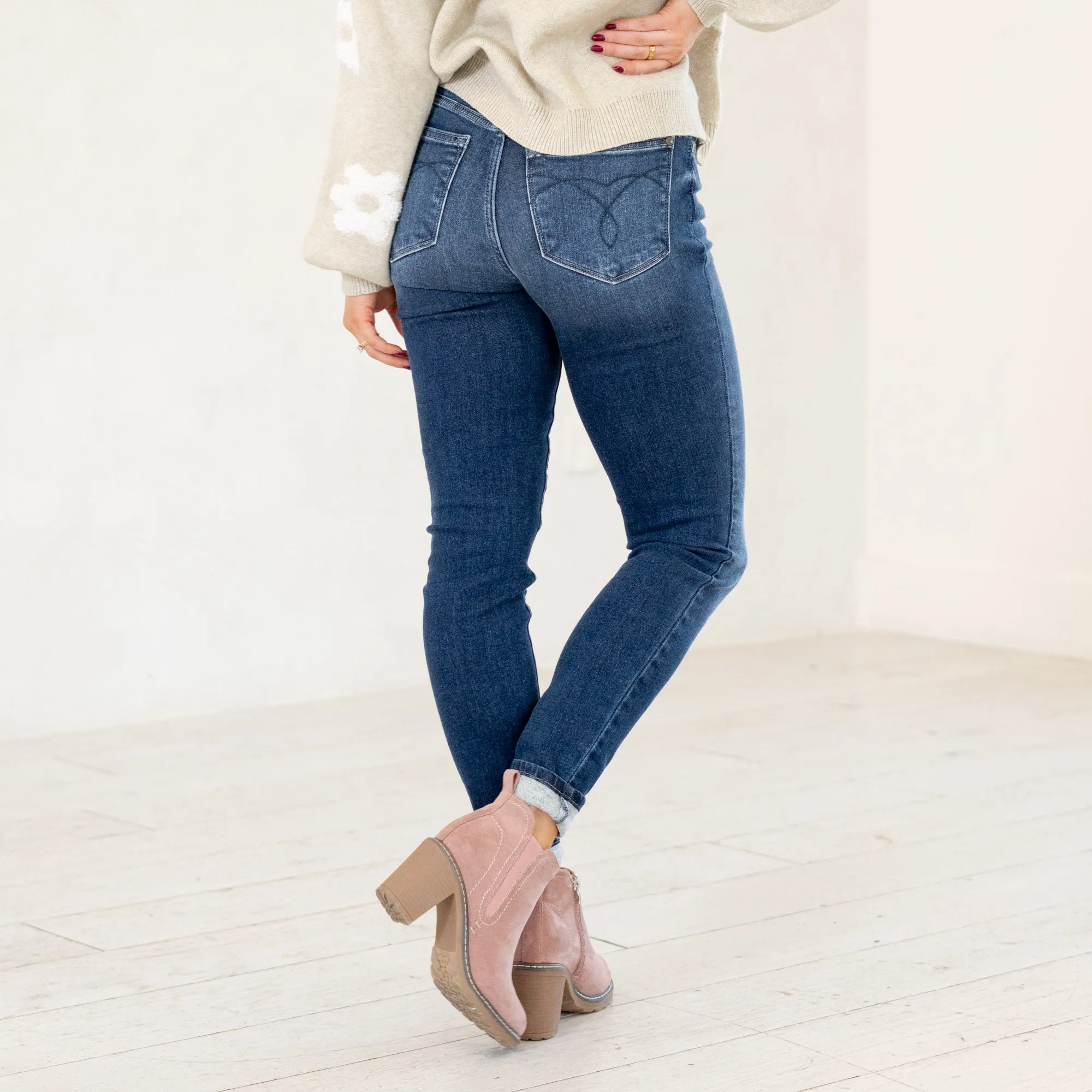 Evergreen Mid Rise Skinny Regular & Plus Sizes
