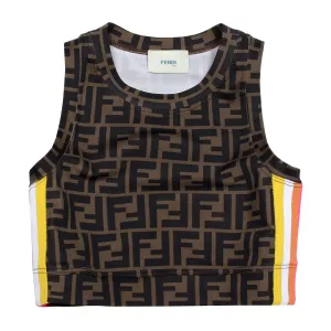 Fendi Printed Crop Tank Top