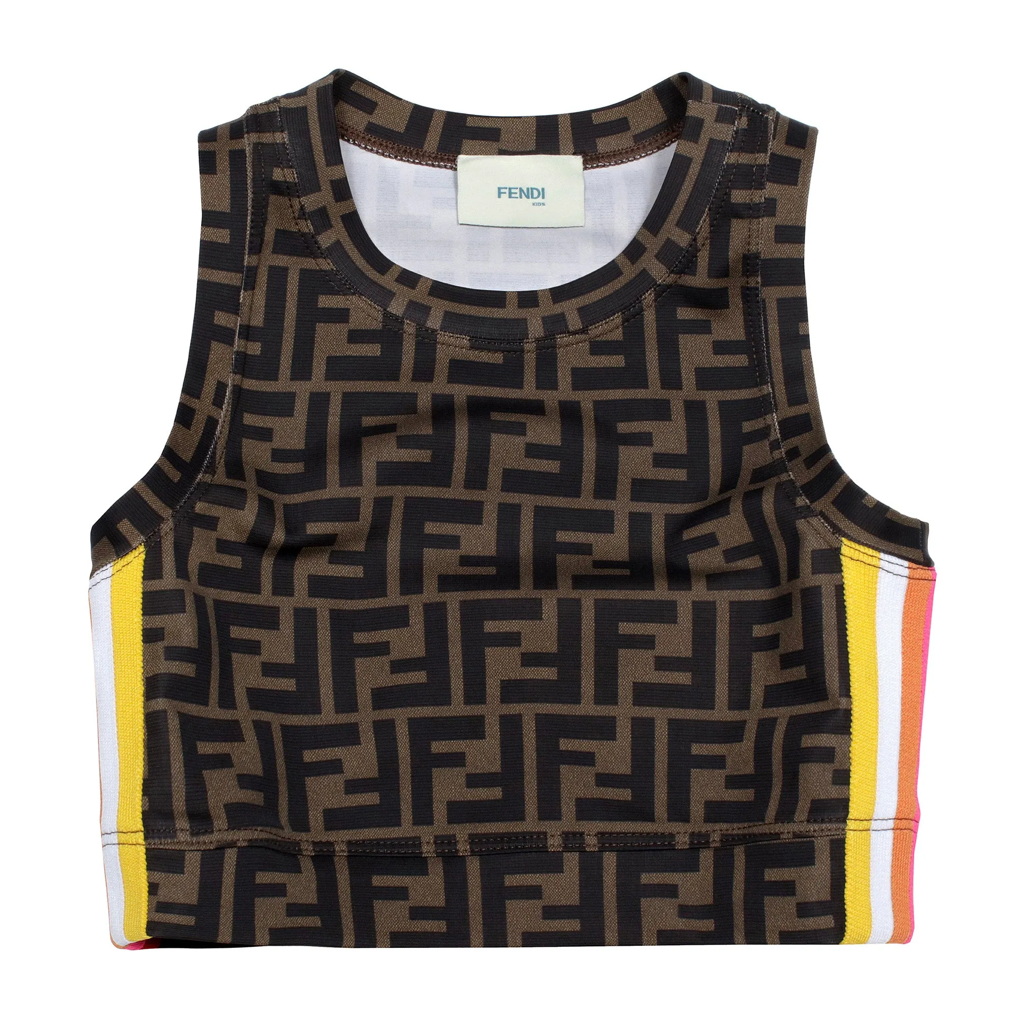 Fendi Printed Crop Tank Top