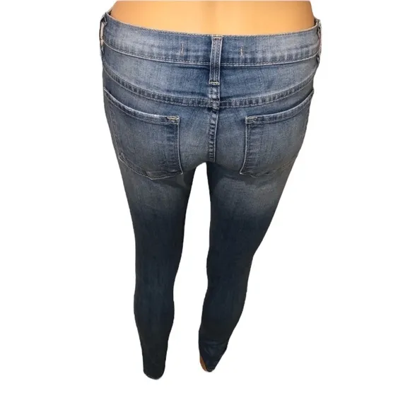 Flying monkey distressed skinny jeans size 25