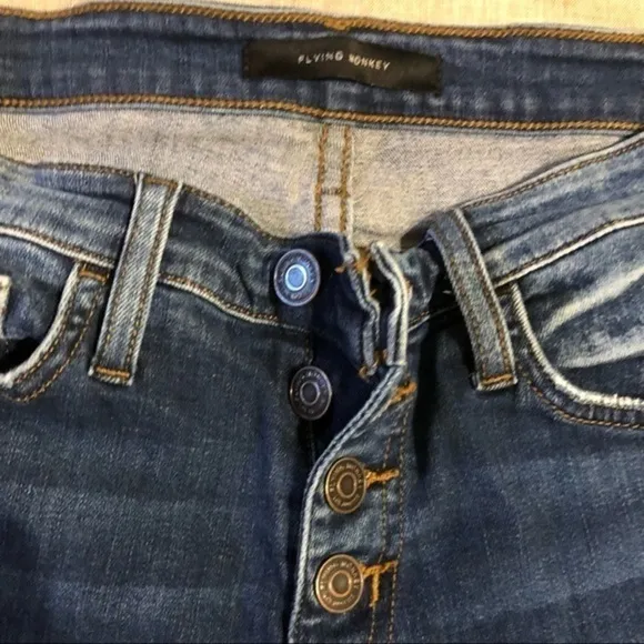 Flying Monkey Medium Wash Mid Rise Skinny Jeans