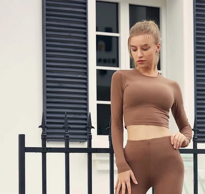 FOURBASIX Signature Sleeved Crop