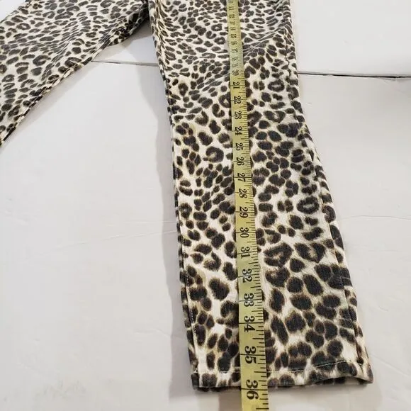 FRAME Denim  Animal Print Skinny Jeans High Rise sz 30