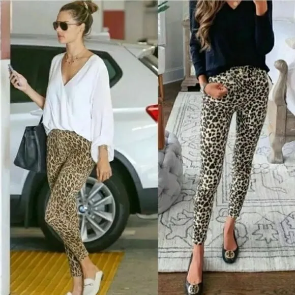 FRAME Denim  Animal Print Skinny Jeans High Rise sz 30
