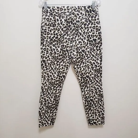 FRAME Denim  Animal Print Skinny Jeans High Rise sz 30