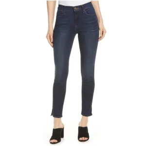 FRAME Le High Skinny Jeans Split Hem Wythe Wash