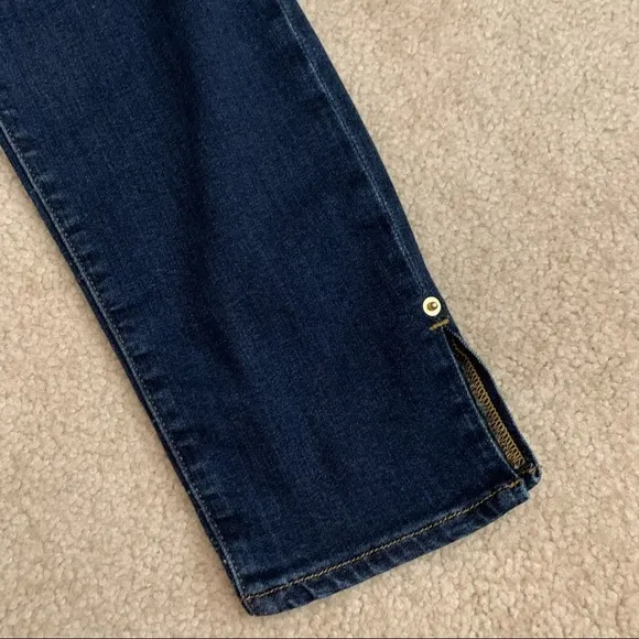 FRAME Le High Skinny Jeans Split Hem Wythe Wash