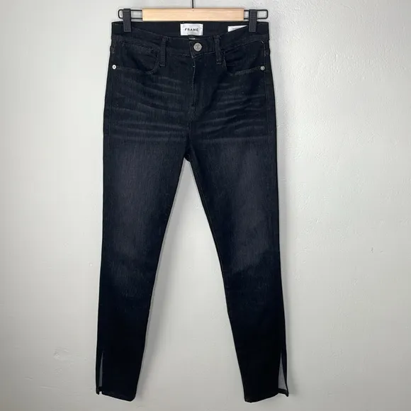 Frame Slit hem skinny jeans