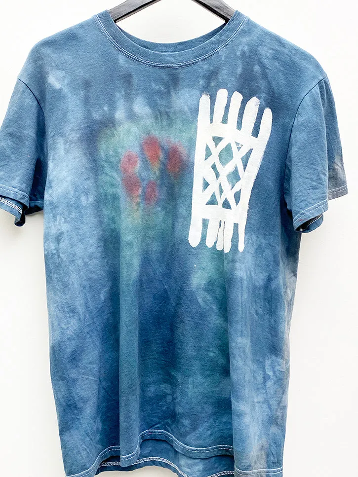 Frankie Krupa Vahdani Tie-Dye Rug Quilt T-Shirt, Short Sleeve