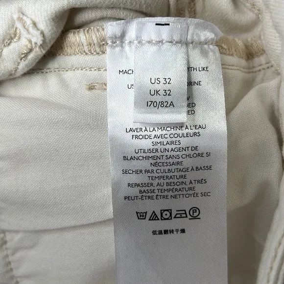 Free People We The Free Sabrina Super Skinny Halo White size 32