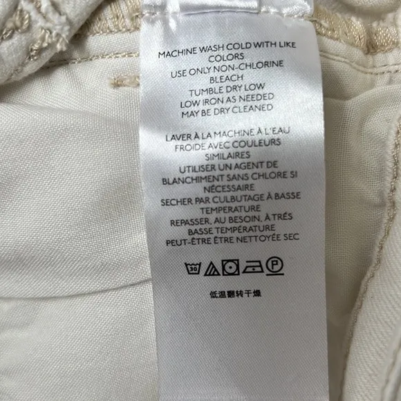 Free People We The Free Sabrina Super Skinny Halo White size 32