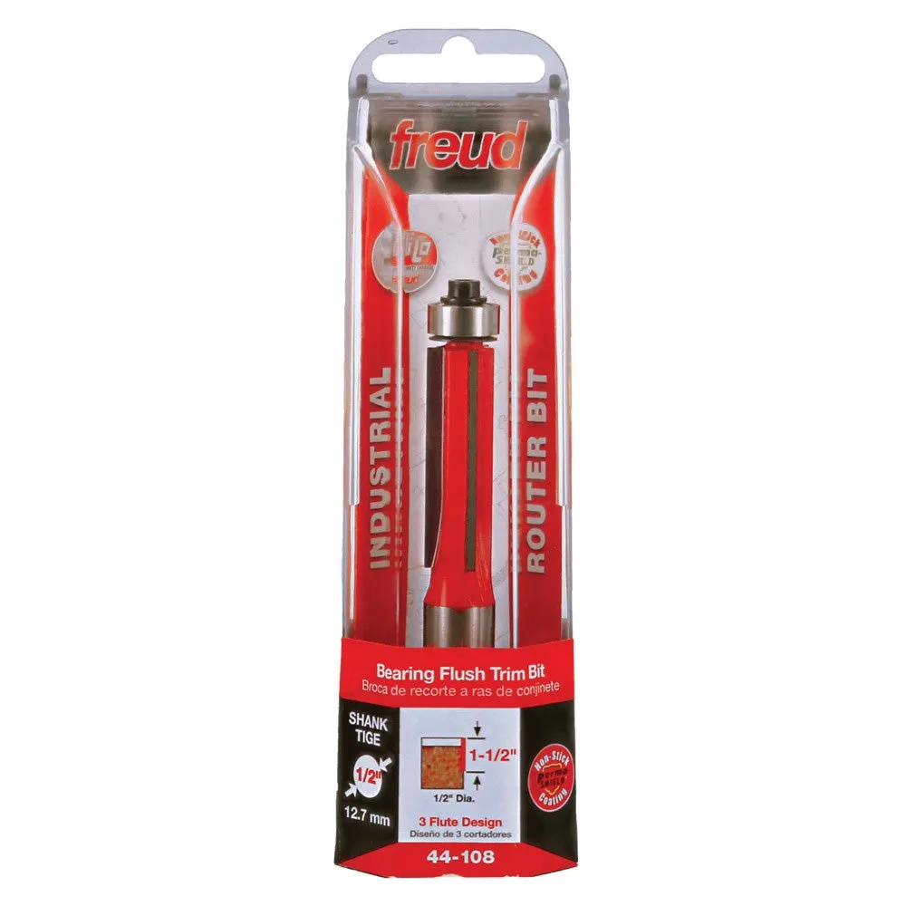 Freud Bearing Flush Trim Bit 1/2" SH, 1/2" D, 1-1/2" CL