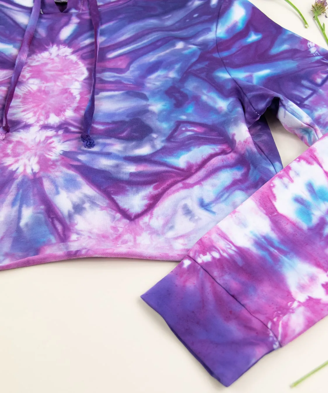 Freya Tie Dye Hoodie Crop Top
