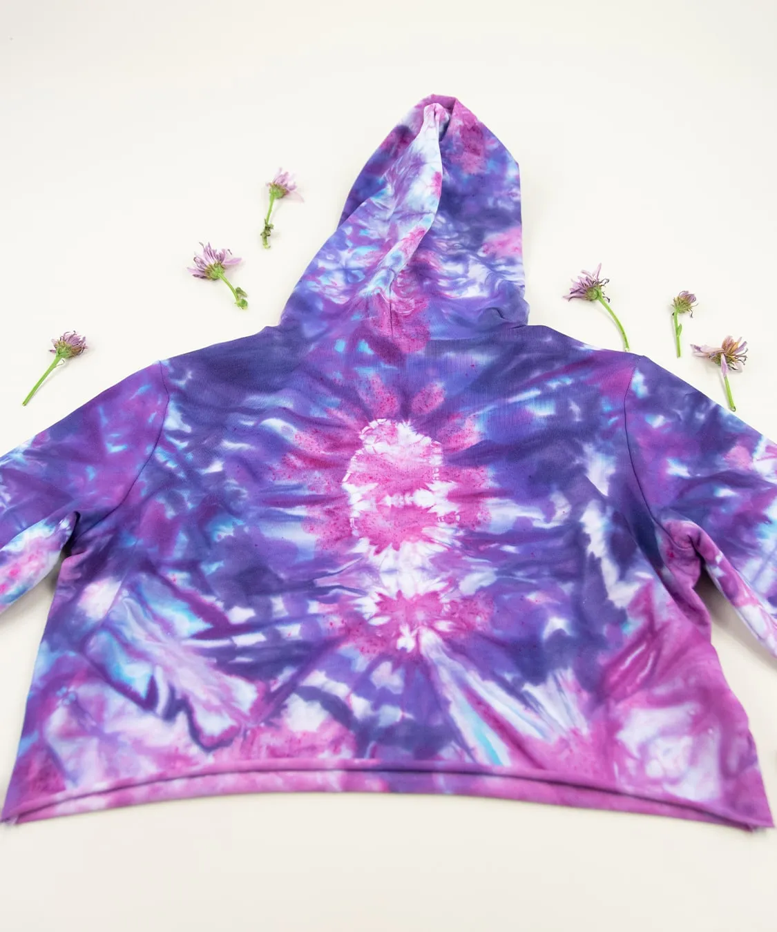 Freya Tie Dye Hoodie Crop Top