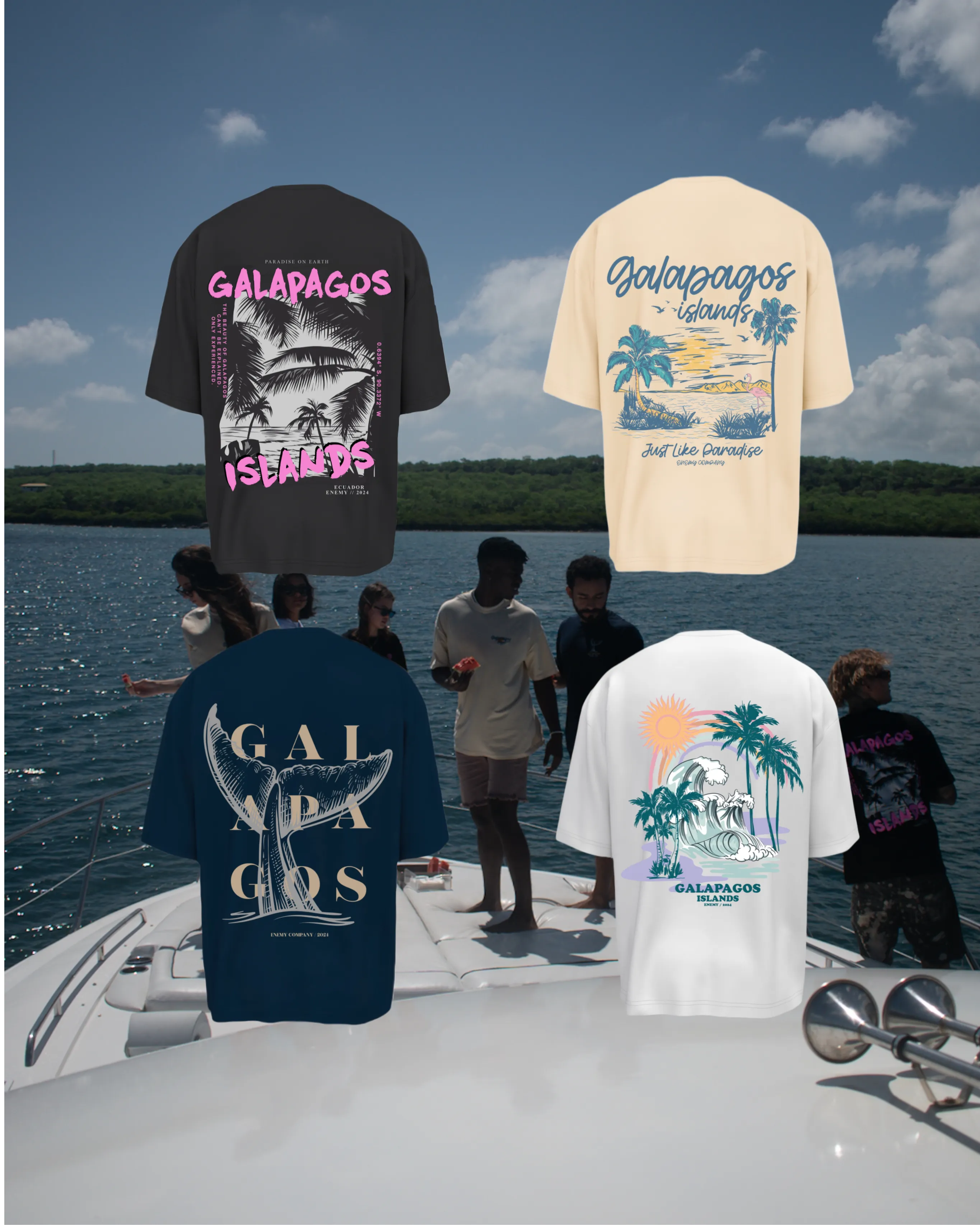 Galapagos Islands Just Like Paradise, Beige T-shirt