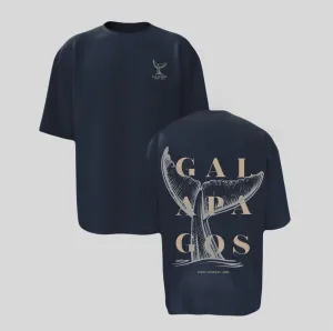 Galapagos Islands Whale Tale Blue T-shirt