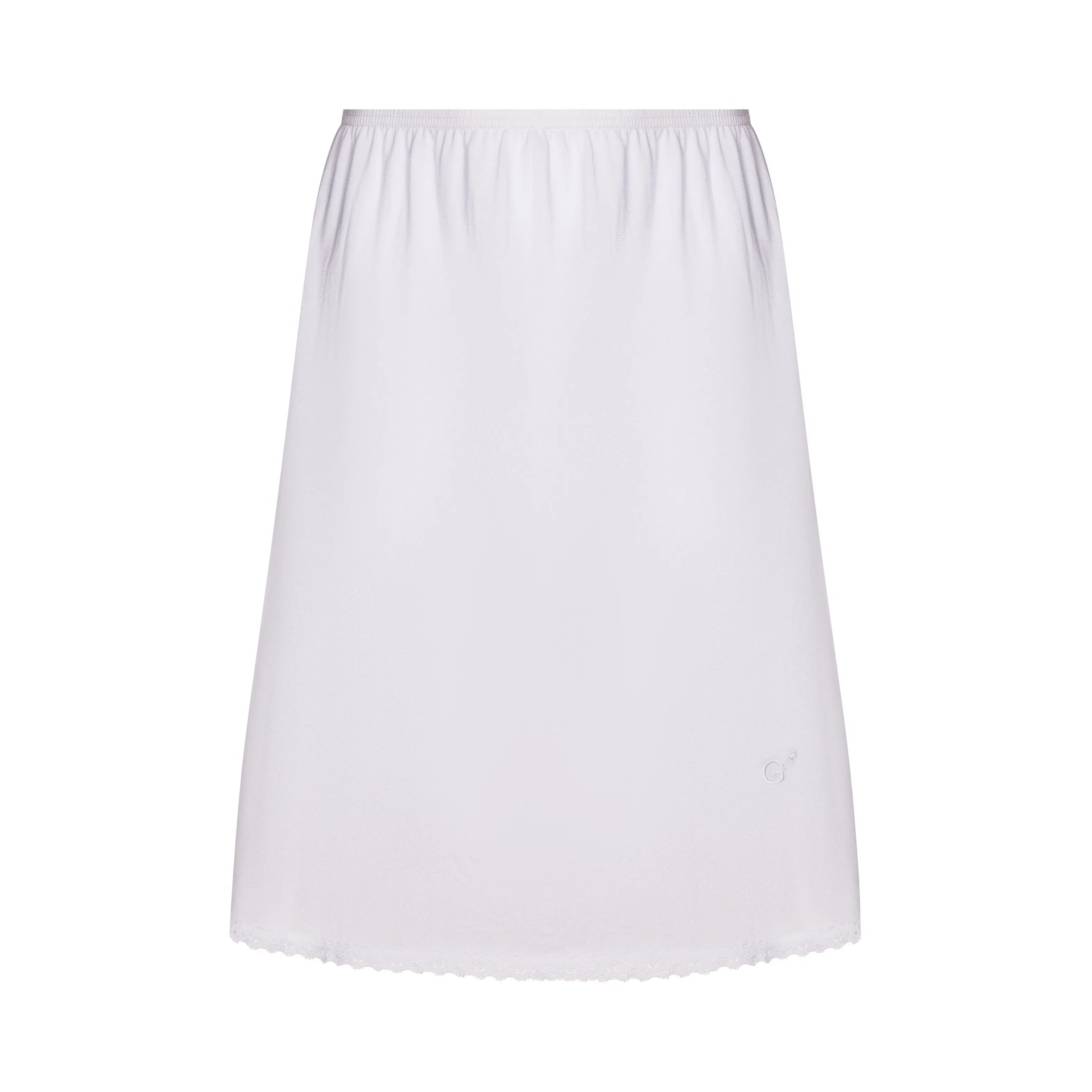Gemsli Nylon Half Slip - White HK300