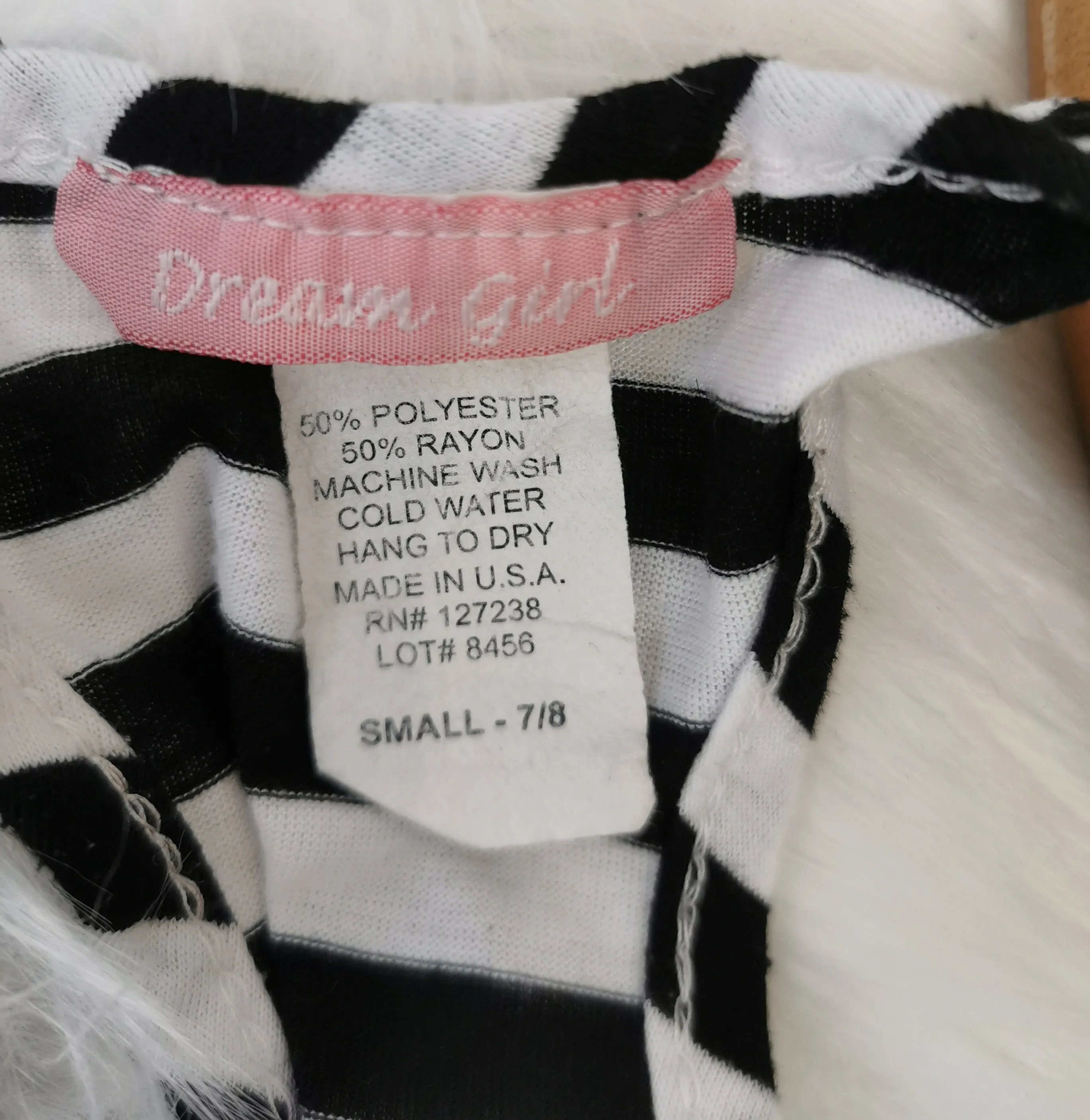 GIRL SIZE 7/8 YEARS - DREAM GIRL, Graphic Tank Top EUC B8