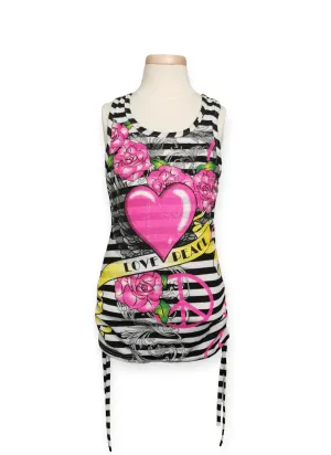 GIRL SIZE 7/8 YEARS - DREAM GIRL, Graphic Tank Top EUC B8