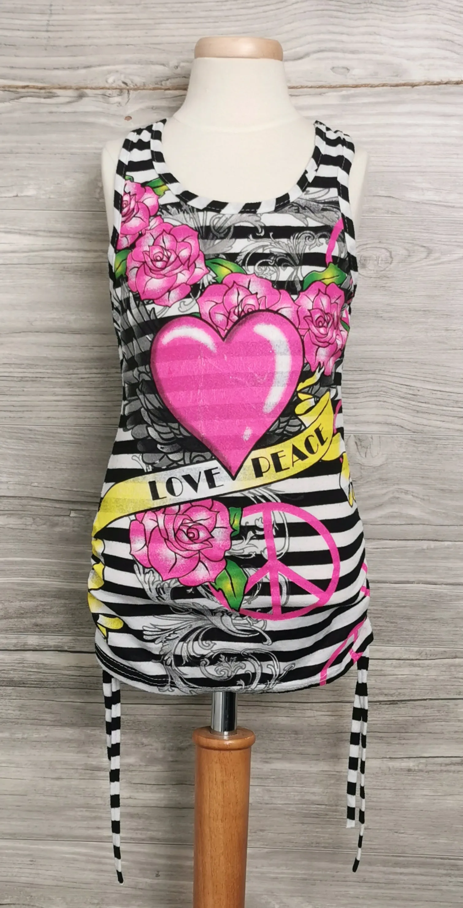 GIRL SIZE 7/8 YEARS - DREAM GIRL, Graphic Tank Top EUC B8