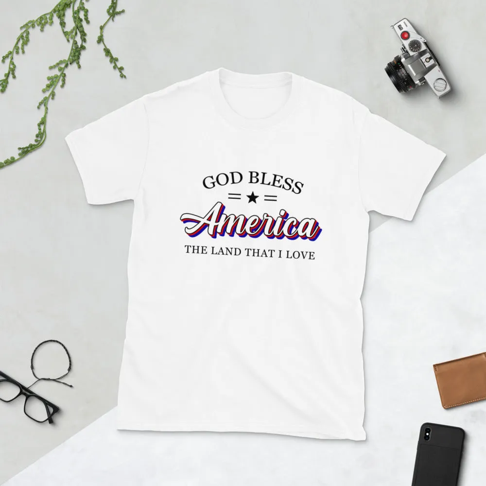God Bless America Short-Sleeve Unisex T-Shirt