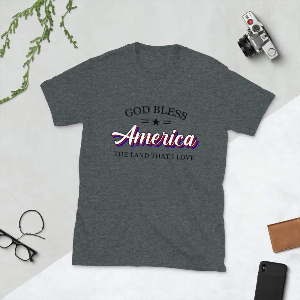 God Bless America Short-Sleeve Unisex T-Shirt