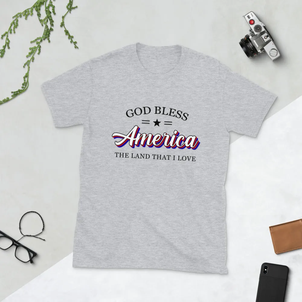 God Bless America Short-Sleeve Unisex T-Shirt