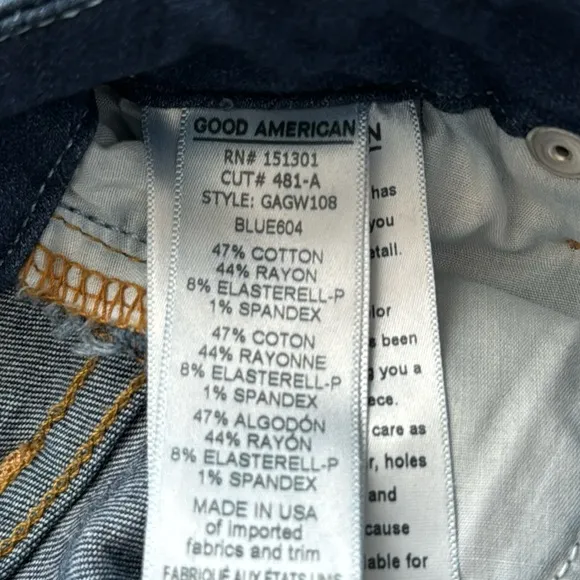 Good American &quot;Good Waist&quot; Skinny Jeans Size 4/27