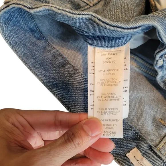 Good American Distressed Flare Jeans – Size 18 – Excellent Condition!