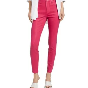 Good American Good Legs Coated Ankle Skinny Stretch Jeans Sz 6/28 NWT Hot Pink
