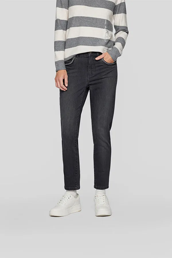 GREY DENIM SKINNY JEANS
