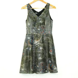 Grey Fishnet Overlay Tent Dress (Raymond)