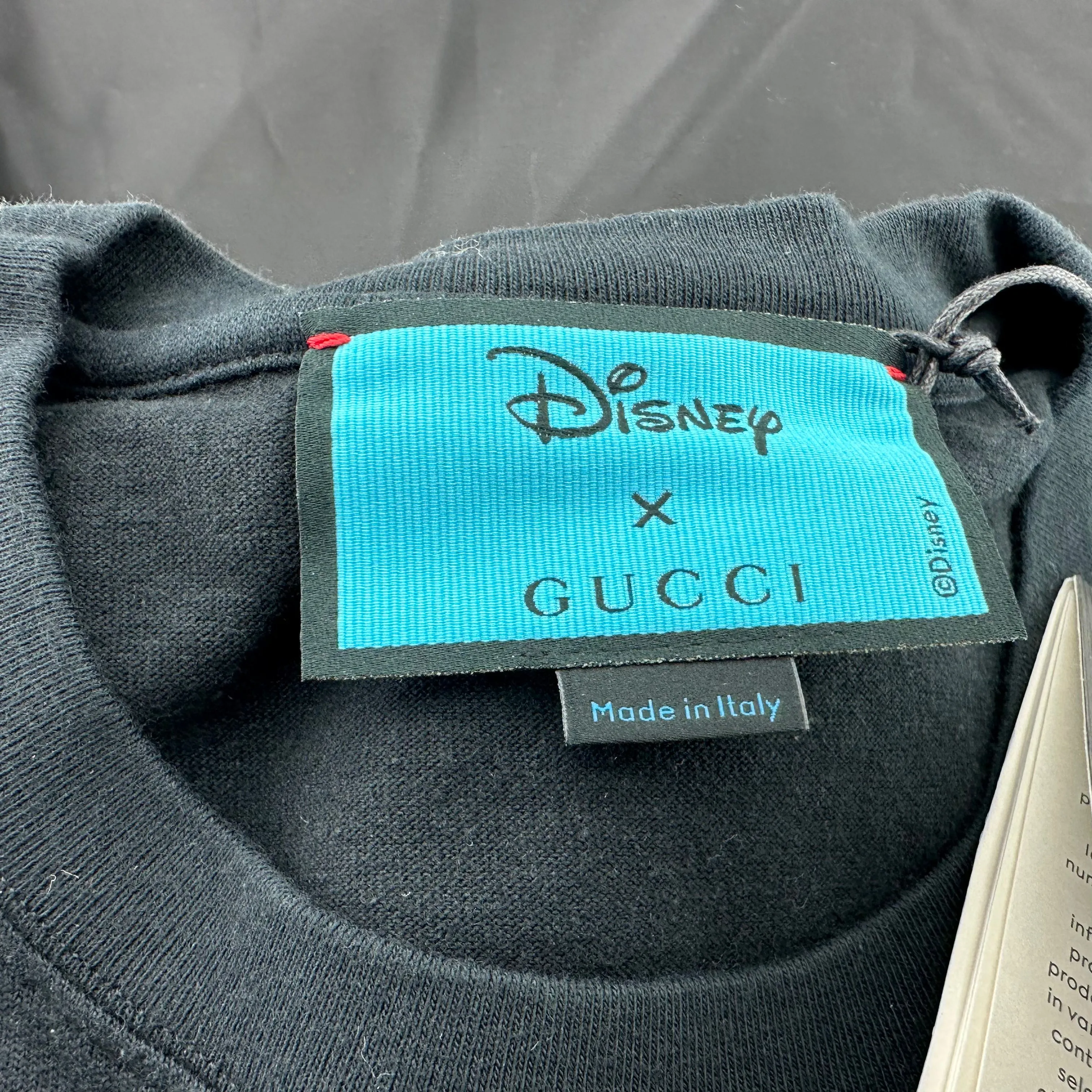 Gucci x Disney Oversized Donald Duck Cotton Black T-Shirt