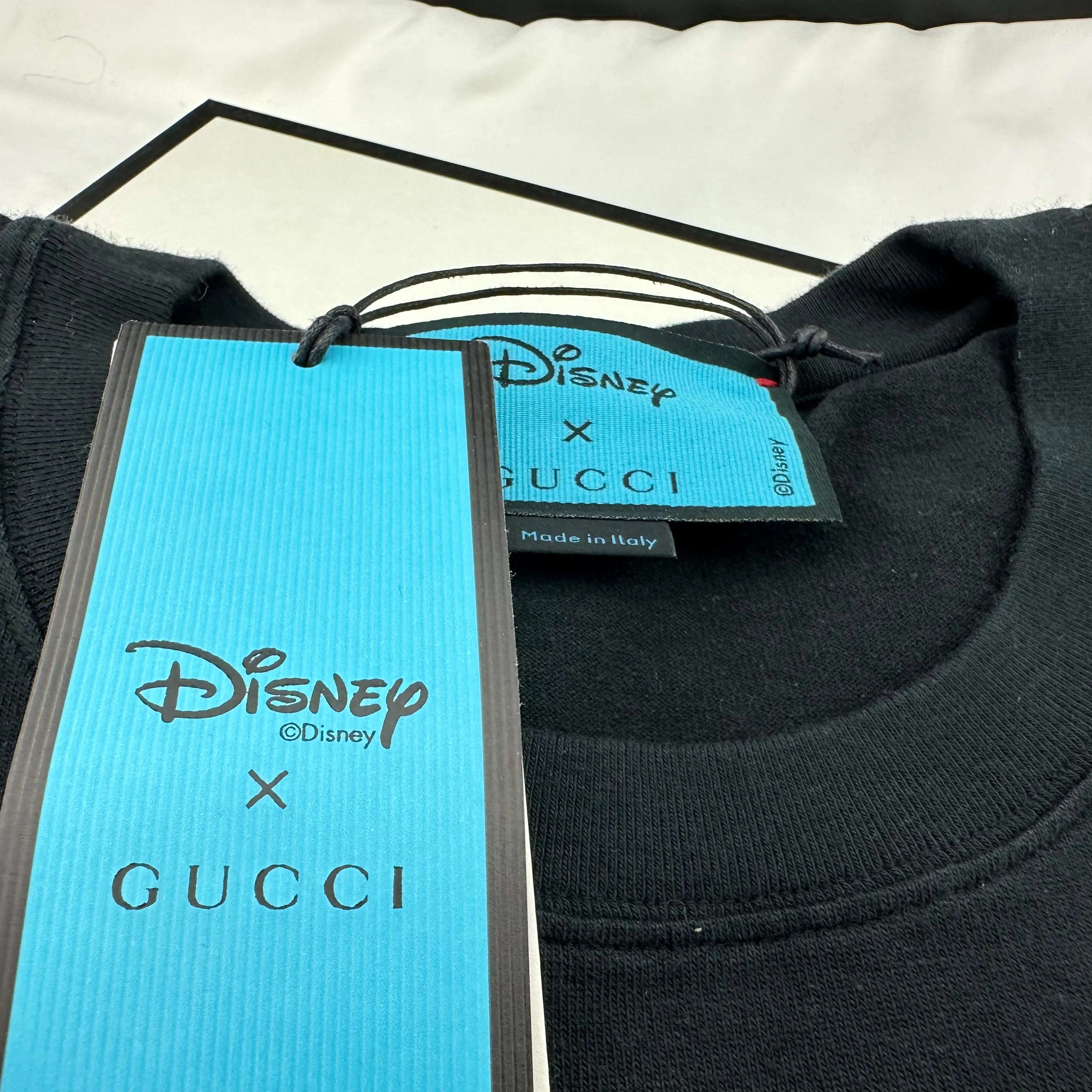 Gucci x Disney Oversized Donald Duck Cotton Black T-Shirt