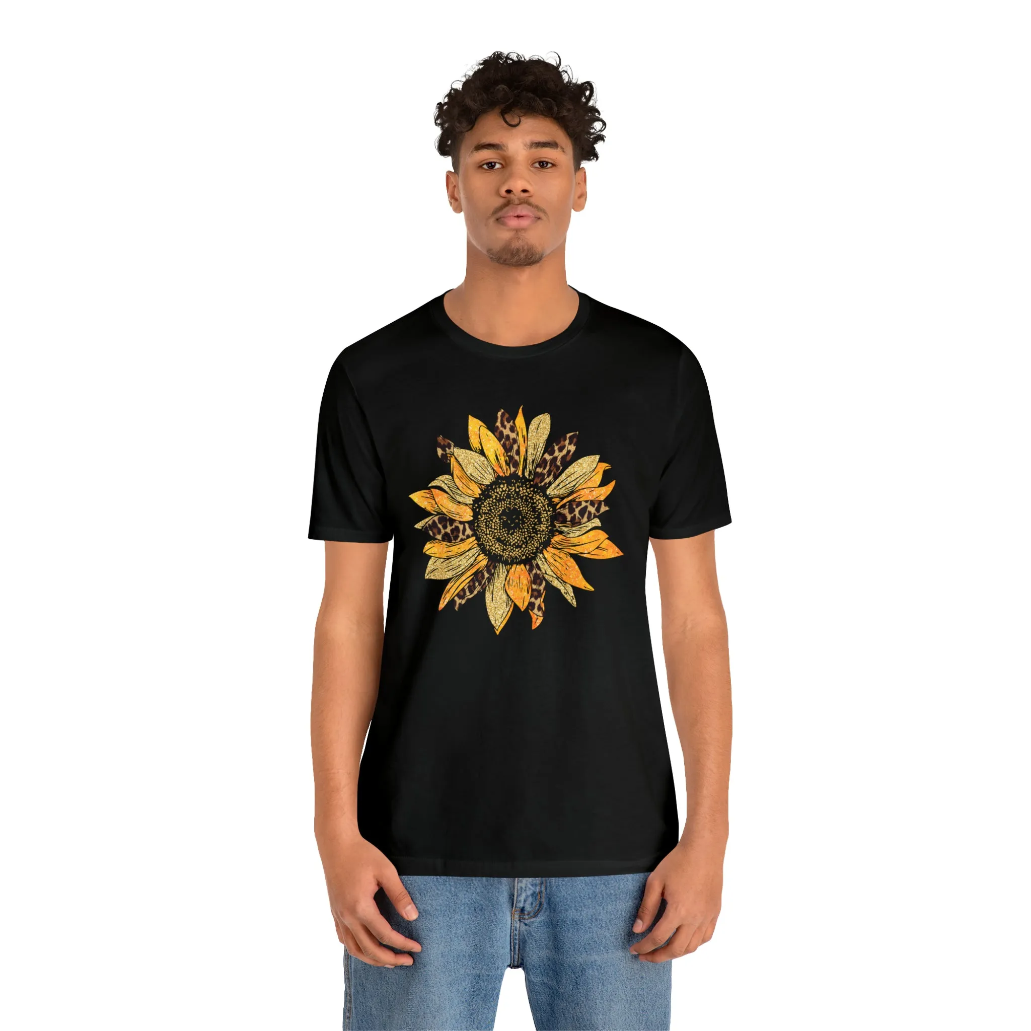 Hazel Blues® |  Sunflower Leopard Graphic Tee