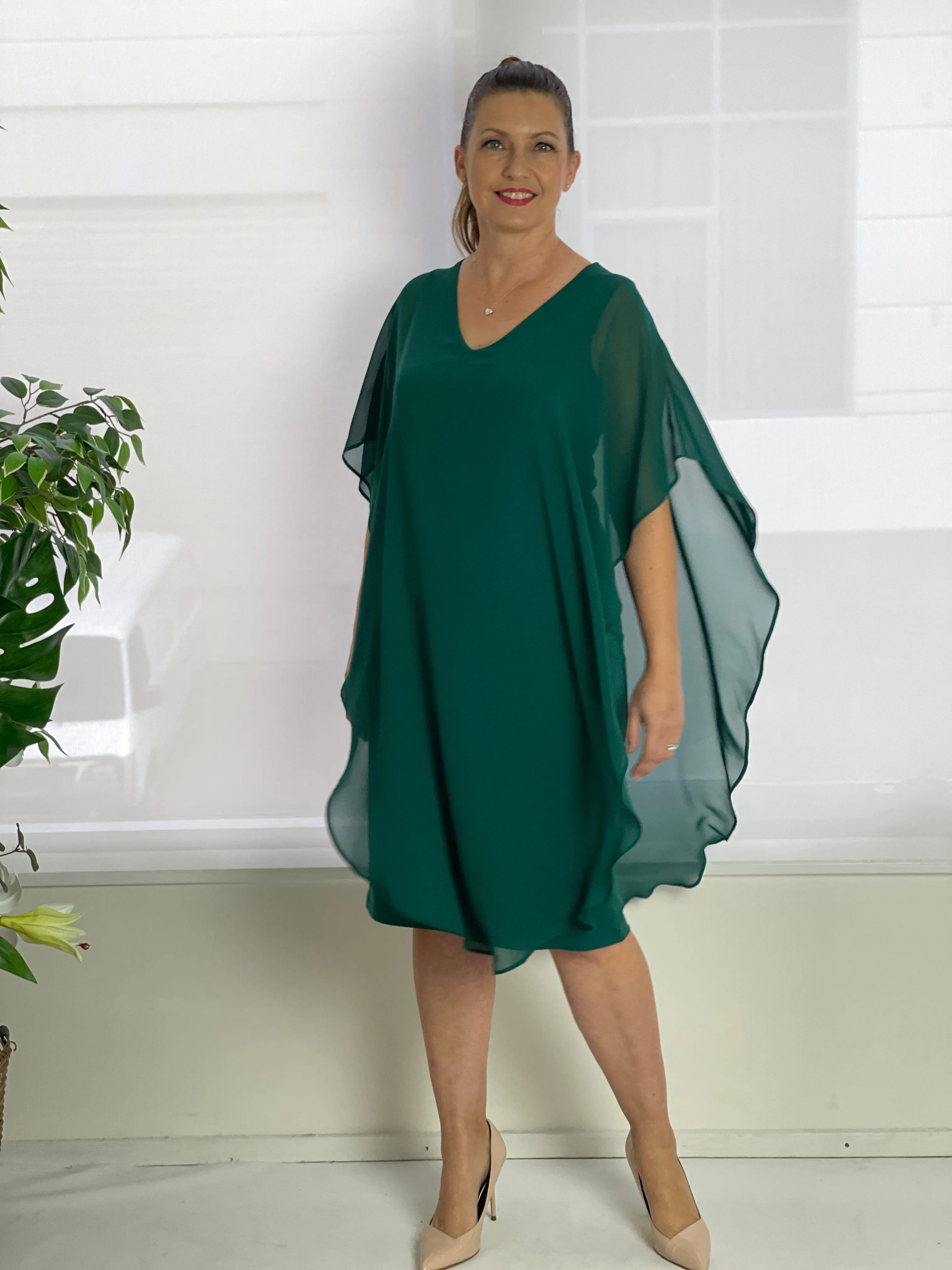 Helena Emerald Evening Dress