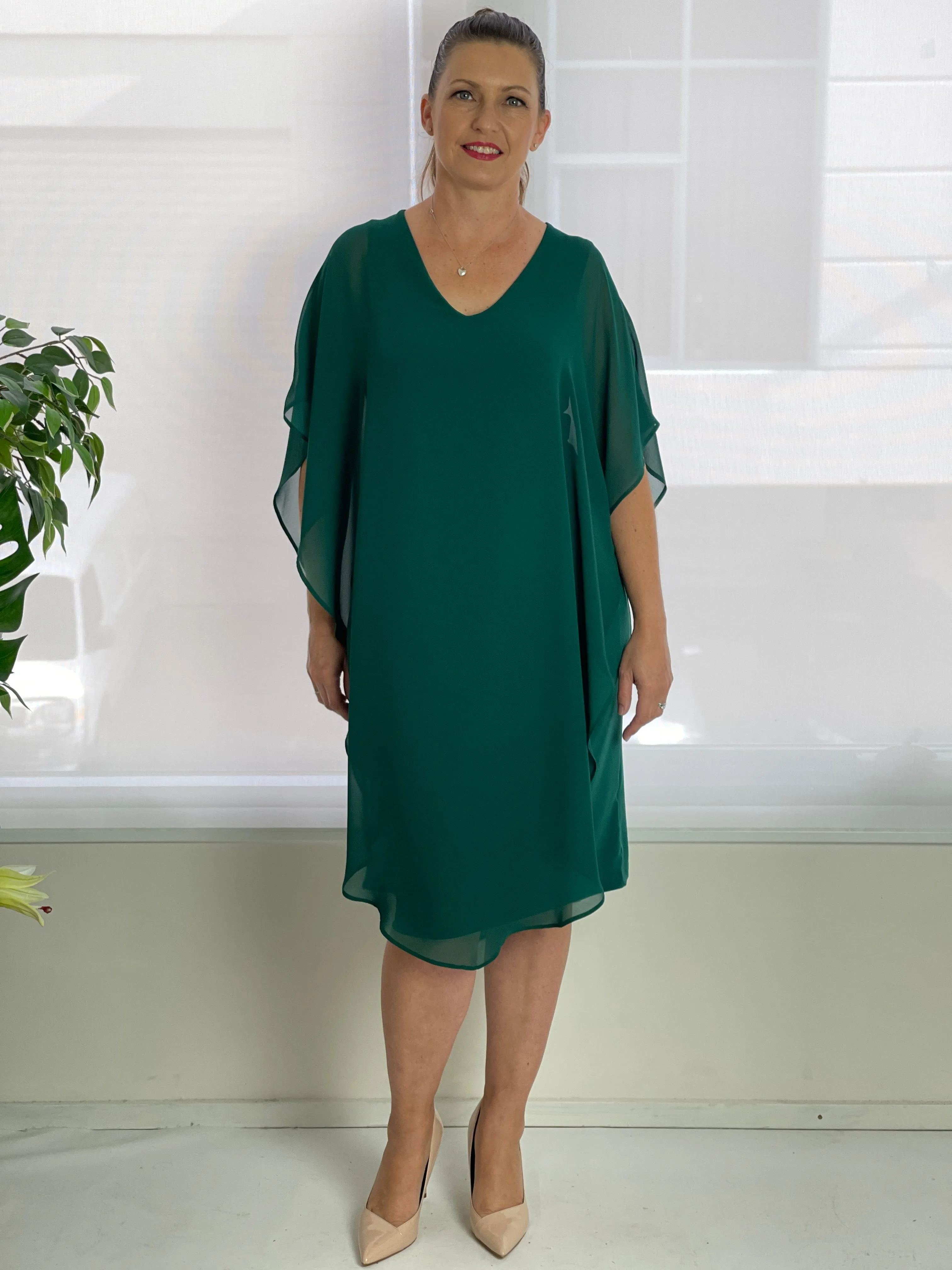Helena Emerald Evening Dress