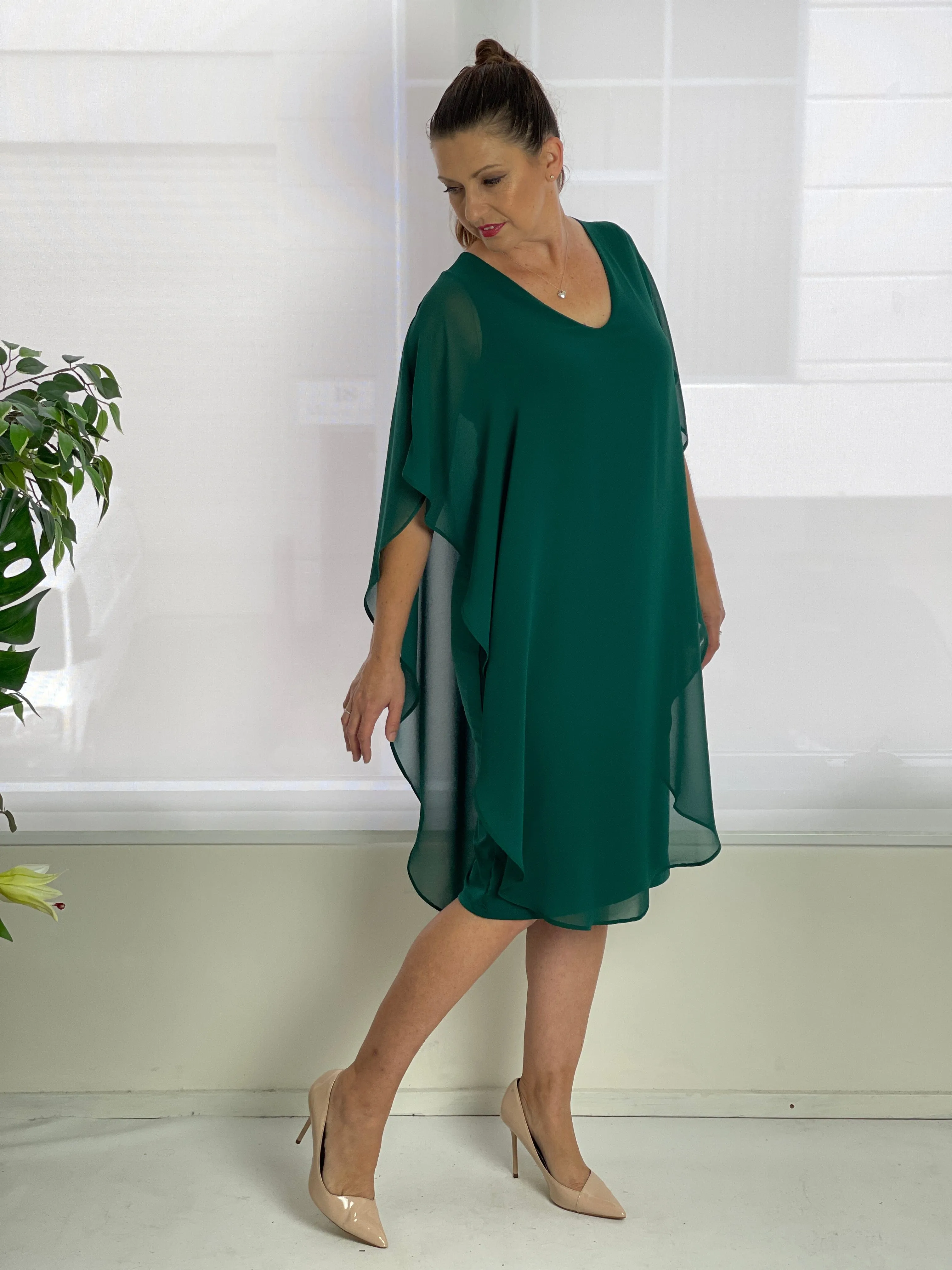 Helena Emerald Evening Dress