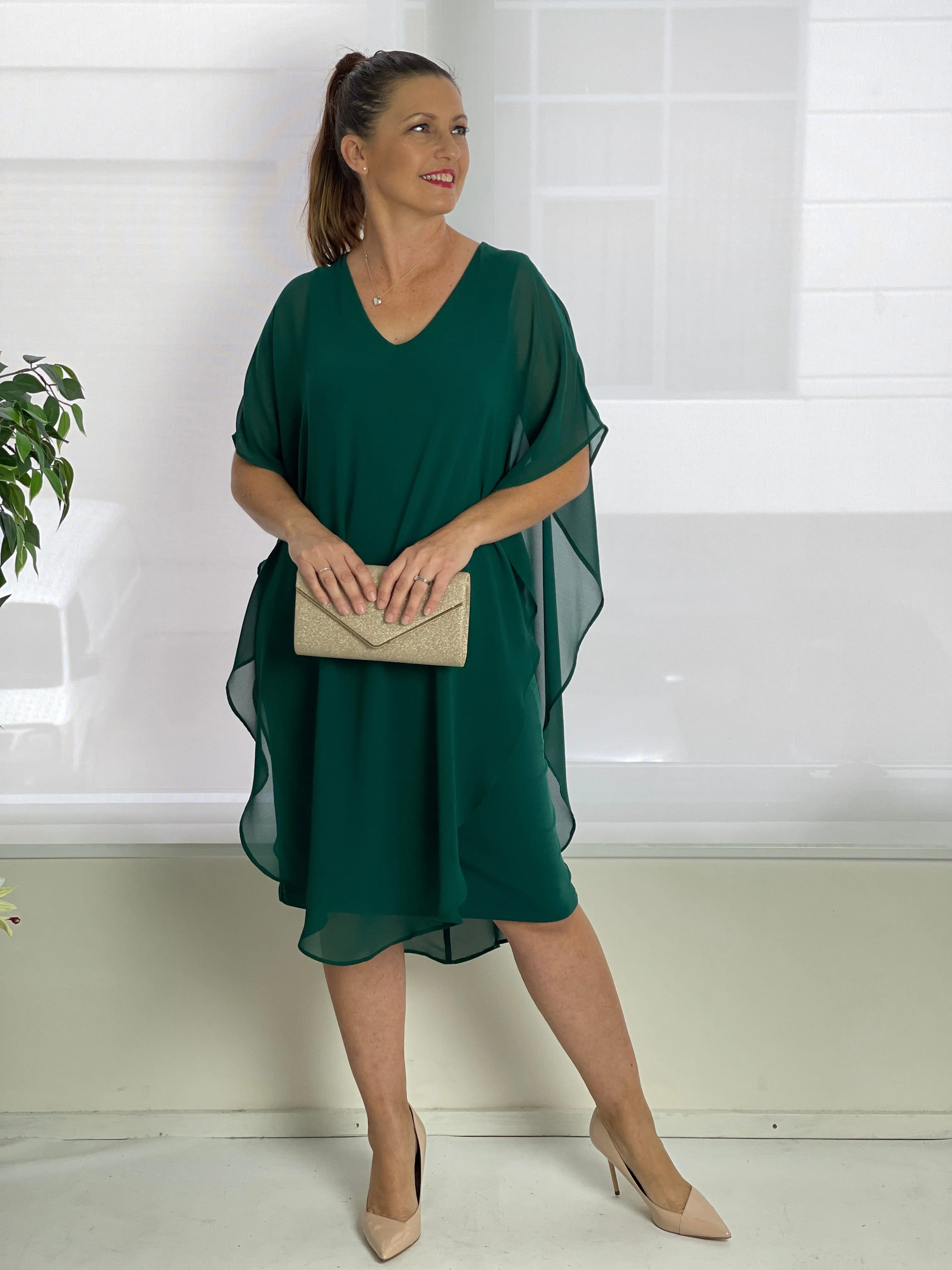 Helena Emerald Evening Dress